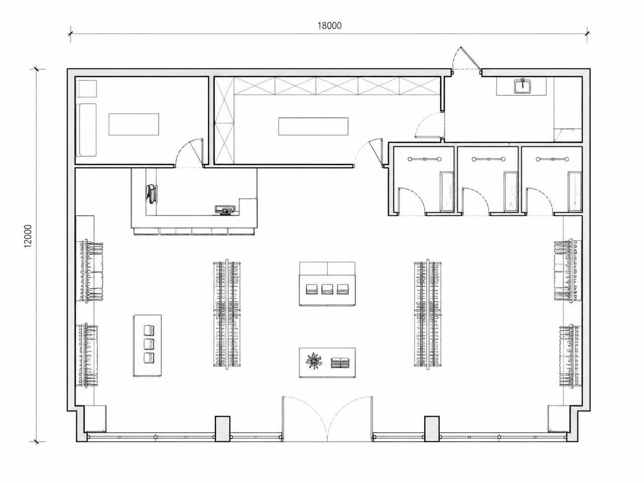 Floor plan used to place snag pins